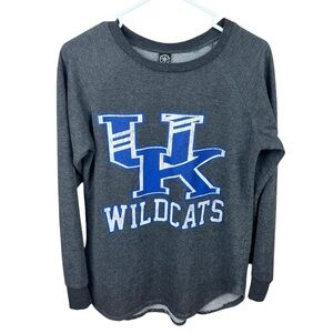 Recycled Karma Charcoal Gray University of Kentucky Wildcats Logo Sweatshirt